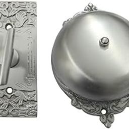 Adonai Hardware Brass Manual Old Fashion Door Bell or Twist Door Bell or Hand-Turn Door Bell (Bartholomew, Satin Nickel)-picture-24