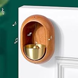 Citaaz Magnetic Wood Doorbell,Shopkeepers Bell for Door Opening - Shopkeepers Bell Door Chime for Business When Entering & Lightweight Unique Bell for Door Wall Store Wardrobe Decor (C)-image-77