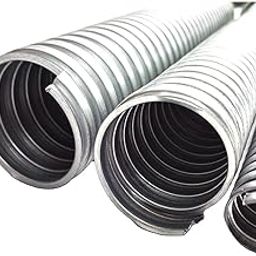 LT Flexible Electrical Conduit Pipe to Safeguard Wires & Cables Silver Galvanized Steel || (25mm 15 MTR)-21
