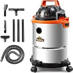 Armor All VO408S 0901 4 Gallon 3 Peak HP Stainless Steel Wet/Dry Car and Shop Vacuum, Orange-20