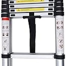 ATC Aluminium Telescopic Ladder Single Wall-Supporting (15Ft)-image-6
