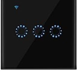 Generic Wireless Switches WiFi Light Switch Smart Wall Compatible with Alexa Echo Google Home Assistant Control APP Touchable Light Switch Ph for iOS 1 2 3 Gang-13