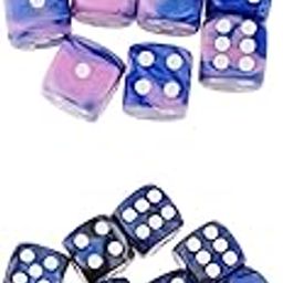 ATORSE Toy 20 Pcs Translucent Square Six Sided 16mm D6 Resin Role Playing Game Dice Set-Toys & Hobbies-Games-Role Playing Games-Dungeons & Dragons-Accessories & Dice-image-85