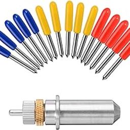 ThreeH Cutting Blades for Cricut Explore 15 Pcs 40/50/60 Degree Vinyl Cutter Blades with Cut Blade Holder-image-52