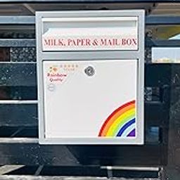 Milk Box, Newspaper Box and Mail Box All-in-one for Home and Office with GODREJ CAM Lock Fixed to The Box & Fixing Hardware Included..-23
