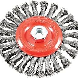 Forney 5/8-Inch-11 Twist Knot Wire Wheel Brush, Carbon Steel Bristles, 1 Count, Metal, Rust & Paint Removal-image-30