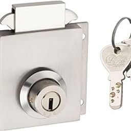 DORSAFE Sliding Door Wardrobe Lock - 25 mm with Dimple Key | Nickle Silver Finish | Pack of 1-image-43