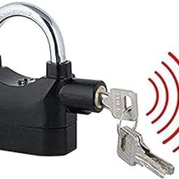 TRENDIFY4YOU | 110dB Alarm Padlock with Motion Sensor – Waterproof Anti-Theft Lock for Home Doors | Bikes, and More – Heavy-Duty Carbon Steel Deadbolt with 3 Keys (Black) | High-Security Padlock-image-65
