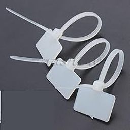 Twisted 100 Pieces Cable Ties Label Self Locking Tag Sign for Ethernet Rj45 Rj12 Wire (White)-20