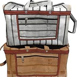 Rekha bag house Washable Multipurpose Tool Storage Bag For Electrician Plumber Technician Bag with 3 pockets and Maximum Durability 18' and 16"-image-58