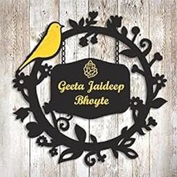 THE MAGICAL GIFTS Personalized Wooden Nameplate for Home Decor Black & Yellow Custom Design-image-12
