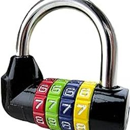 VELURA SYDL Waterproof 4 Digit Combination Safe Padlock Number Lock Gym Locker Black| Anti-Theft Locks & Kits|Computers/Tablets & Networking-image-21