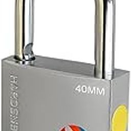 Eshcon 40MM Silver Colour Padlock Full Brass Cylinder with 3 Dimple Keys-picture-12