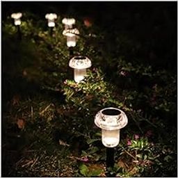 Kemeco Solar Pathway Lights, 6 Pack Solar Stake Lights Outdoor Waterproof for Lawn Garden Yard Walkway Paths Patio Landscape Decor, Warm White-image-83
