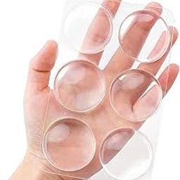 TBOOM Silicone Door Protector for Home | Door Stopper for Home Rubber | Wall Protector from Door Sofa Back | Clear Rubber Door Bumper Stopers Wall Protector- Pack of 6 Pcs-picture-12