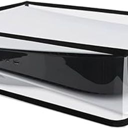 MAINDAIS Horizontal Dust Cover For Transparent PS5 games Console Dust Guard With Back Cable Port For Playstation 5 Console Digital & Disk Version Protects from Dust Water and Scratches –(MDPS5HTC-102)-14