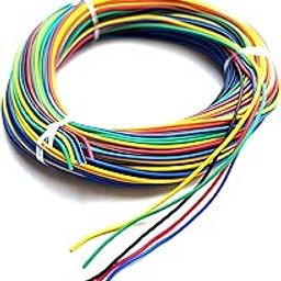 (25 Meters 14/36 Multi Colour DC Wire Cable For Multipurpose Use, DIY, Electronics Works, Science Projects (5 Meters Each Red, Green, Blue, Yellow, Black)-image-56
