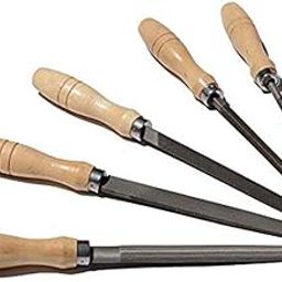 DIY Crafts Design # No 2, Pack Of 5 Pcs, Carbon Steel File Set with Wooden Handles Rasp File f (Design # No 2, Pack Of 5 Pcs)-3