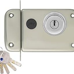 Godrej Locking Solutions and Systems 2340 Key Door Lock (Silver, Satin Finish)-12