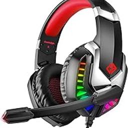 Cosmic Byte G2050 RGB 7.1 Surround Sound USB Gaming Headphone for PS5, PC with Software and Gel Microphone (Red)-image-41