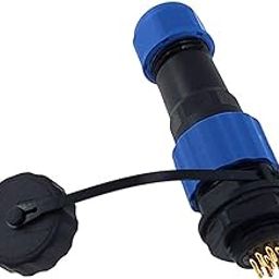 SP16 Connector 2pin /3/4/5/6/7/8/9 Waterproof IP68 Male and Female Socket Power Cable Connectors(Back Nut 9P)-image-16