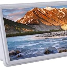 3D Mobile Phone Accessory Radiation Protection 12 Inch Phone Magnifier, Phone Screen Amplifier, for Camping Outdoor Indoor for Tourism(White)-image-17