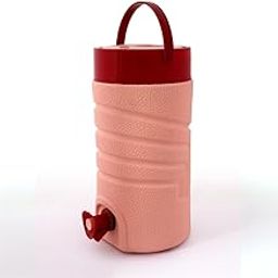GALOOF Insulated Water Jug with Tap | 2 Liter Portable Water Storage and Dispenser Jug for Picnic, Traveling, Office Desk and Camping | 2000 ml Water Camper (Pink, Small (2 Liters))-image-1