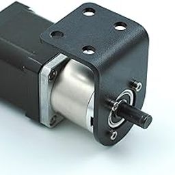 3mm Thick MS Motor Mounting Bracket/Clamp for NEMA17 Planetary Gearbox Motors - Model 1 (Matt Black)-image-3