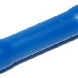 RT SENSE 22-16 AWG, (BV2) Splice Butt Connector,Fully Insulated Electrical Wire Connector, Butt Splice Terminal Crimp Connector (Color: Blue, Pack of 100)-15