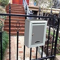 UJEAVETTE Modern Mailbox Large Wall-Mount Letterboxes Suggestion Packages Drop Box-image-80