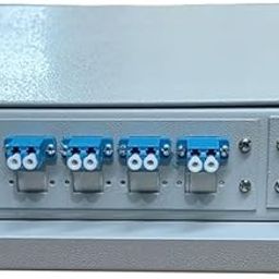 RAMEX 24-Port LC/PC Rack Mount Steel Fiber Distribution Box, Black, Compatible with Server, 19 Inches-21