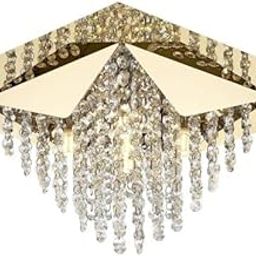 PHILIPS Cameo SQ Titanium Gold 5H Hanging Light | 5 Holder Pendant Light Fixture for Living Room, Dining, and Decorative Spaces – Elegant Modern Square Design-image-39