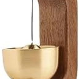 NIYANETAIL Wooden Door Chime with Brass Bell | Beech Wood Dopamine Doorbell for Home & Shop | Magnetic Self-Adhesive Bell | Acoustic Entry Chime | Housewarming & Shopkeeper Gift-picture-12