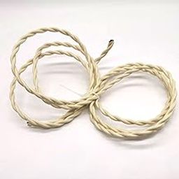Jinchao Woven Fabric Covered Wire Twisted Vintage 2 x 0.75 mm 5 m / 10 m for Vintage Bulb, Pendant Light and Other Industrial Antiques DIY Projects-image-61