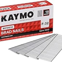 Kaymo F-32 18 Gauge Brad Nails – 32mm Length – Heavy-Duty Fasteners for Woodworking and Construction (5000 Pieces)-image-79