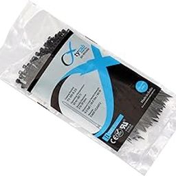 Nylon Cable Ties 150 mm, 6 Inch, Pack of 100, Black-image-62