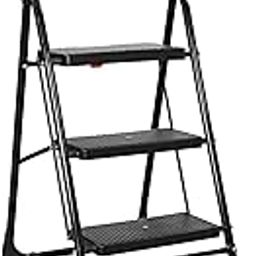 BRANCO Foldable 3 Step Ladder for Home and Office Use | Alloy Steel | Wide Steps | Skid-Free Steps | Durable Safety Ladder | Rust Free | Stairs | (2 Years Warranty) Milano 3 Steps - GEC-L3M-image-40