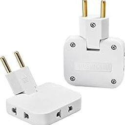 MVM Enterprise 3-in-1 Rotatable Travel Power Adapter,180 Degree Rotatable Power Plug, Converter with Foldable Plug for Home, Office & Travel-69