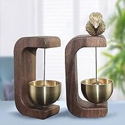 ATORSE Wind Chime Entry Chime Decoration Shopkeepers Bell for Porch Restaurant Barn C Shape with Bird-image-8