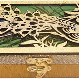 VIBSEE Designer lazer cutting Shagun cash box MOR design or gaddi box for shagun,money box for wedding,anniversary, Ring ceremony,baby shower,eidi or any other occasion-picture-20