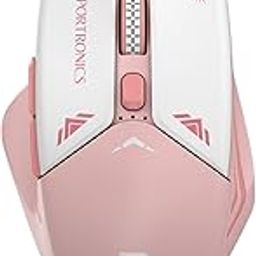 Portronics Vader Pro Wireless Gaming Mouse with 2.4 GHz Receiver, 6 Buttons, Thumb Support, High-Precision Tracking, Ergonomic Comfort, Adjustable Optical DPI for Laptop, PC, Mac(Cherry Pink)-13