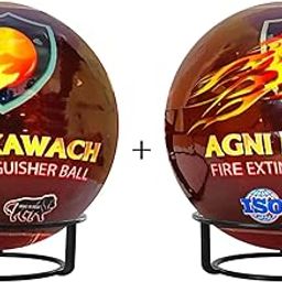 Agni KAWACH Fire Extinguisher Ball with Steel Stand | Fire Safety Ball for Office, School, Warehouse | Pack of 2-image-31