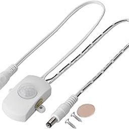 5A Led Strip Sensor Power Switch, 6?24V Mini PIR Infrared Motion Switch for LED Strip Light(White)-image-55