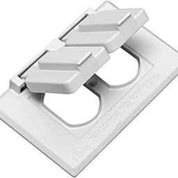 Topaz Electric WCH1DUPW Duplex Horizontal Cover, White-image-16