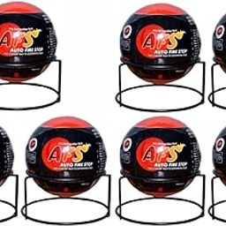 AFS Fireball-Fire Extinguisher Ball, Quick Fire Off, Automatic Fire Extinguishing Fire Suppression Device with Mount and User Manual Ideal for Home, Car, Garage and More(1.3kg) (Pack Of 7)-image-10