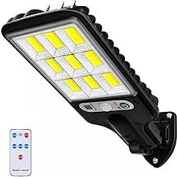 Seafront Solar 108COB Outdoor Street Lamp Wall Light, 3 Modes with Motion Sensor, Solar Sensor LED Street Light for Garden Patio Path Security Lighting, Suitable for Christmas Decoration-17