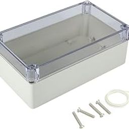 uxcell 6.2"x3.5"x2.3"(158mmx90mmx60mm) ABS Junction Box Universal Project Enclosure w PC Transparent Cover-image-24