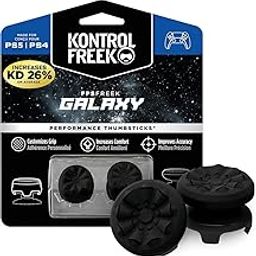 FPS Freek Galaxy Black for PlayStation 4 (PS4) and PlayStation 5 (PS5) Performance Thumbsticks, Compatible Controller Grip Performance, Galaxy Themed Thumbstick Covers (1 High-Rise, 1 Mid-Rise, Black)-12