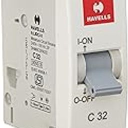 Havells DHMNCSPA032 PVC Plastic 32A SP C Mini MCB (White)-24