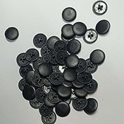 Screw Cap Cover 18 mm (30 Pcs) Black Colour-image-64